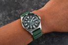 Citizen Promaster NY0121-09X Marine Automatic Diver Green Dial Green Polyurethane Strap-7