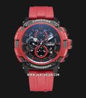 Expedition Chronograph E 6781 MC RIPBARE Men Black Dial Red Rubber Strap-0