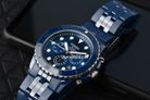 Fossil FB-01 CE5025 Chronograph Men Blue Dial Blue Ceramic Strap-6