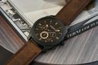 Fossil Machine FS4656 Men Chronograph Black Dial Brown Leather Strap-6