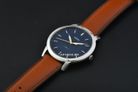 Fossil Minimalist FS5304 Men Blue Dial Light Brown Leather Strap-5