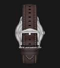 Fossil Neutra FS5905 Moonphase Men Silver Dial Dark Brown Leather Strap-2