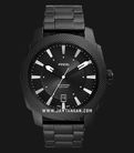 Fossil Machine FS5971 Men Black Dial Black Stainless Steel Strap-0