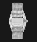 Fossil Machine FS6014 Men Burgundy Dial Mesh Strap-2