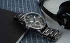 Fossil Nate JR1437 Chronograph Smoke Dial Gunmetal Stainless Steel Strap-4