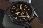 Fossil Nate JR1487 Chronograph Brown Dial Brown Leather Strap-4