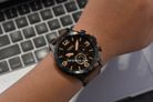 Fossil Nate JR1487 Chronograph Brown Dial Brown Leather Strap-7