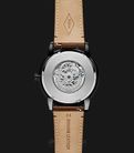 Fossil Townsman ME3155 Automatic Black Skeleton Dial Brown Leather Strap-2