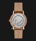 Fossil Neutra ME3195 Automatic Skeleton Dial Brown Leather Strap-2