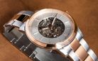 Fossil Neutra ME3196 Automatic Men Semi Skeleton Dial Two Tone Stainless Steel Strap-5