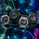 Casio G-Shock DW-5600RW-1DR Rainbow Brick Wall Digital Dial Black Resin Band-10
