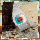 Casio G-Shock DW-5600TL-7DR Beach Time Lapse Series Digital Dial White Resin Band-11