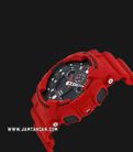 Casio G-Shock GA-100B-4ADR Black Digital Analog Dial Red Resin Band-1