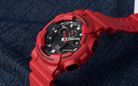 Casio G-Shock GA-100B-4ADR Black Digital Analog Dial Red Resin Band-5