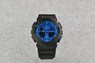 Casio G-Shock GA-100BP-1ADR Blue Paisley Series Digital Analog Striking Blue Dial Black Resin Band-6