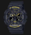 Casio G-Shock GA-100CY-1ADR Caution Yellow Series Digital Analog Dial Black Resin Band-0