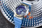 Casio G-Shock GA-100EU-8A2DR Euphoria Series Digital Analog Purple Dial Blue Resin Band-8