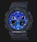 Casio G-Shock GA-100FL-1AJF Flame Inside Collection Digital Analog Dial Black Resin Band (JDM)-0
