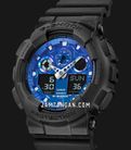 Casio G-Shock GA-100FL-1AJF Flame Inside Collection Digital Analog Dial Black Resin Band (JDM)-2