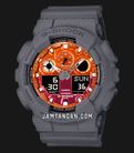Casio G-Shock GA-100FL-8AJF Flame Inside Collection Digital Analog Dial Grey Resin Band (JDM)-0