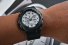 Casio G-Shock GA-100WD-1AJF Black And Briliant White Digital Analog Dial Black Resin Band (JDM)-11
