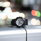 Casio G-Shock GA-100WD-1AJF Black And Briliant White Digital Analog Dial Black Resin Band (JDM)-15