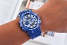 Casio G-Shock GA-110BWP-2ADR Chinese Porcelain Digital Analog Dial Navy Blue Resin Band-8
