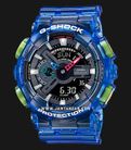 Casio G-Shock GA-110JT-2ADR Retrofuture With A Translucent Digital Analog Dial Blue Resin Band-0