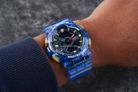 Casio G-Shock GA-110JT-2ADR Retrofuture With A Translucent Digital Analog Dial Blue Resin Band-8
