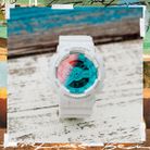 Casio G-Shock GA-110TL-7ADR Beach Time Lapse Series Digital Analog Dial White Resin Band-11