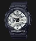 Casio G-Shock GA-110WD-1ADR Black And Briliant White Digital Analog Dial Black Resin Band-0