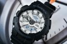 Casio G-Shock GA-110WD-1AJF Black And Briliant White Digital Analog Dial Black Resin Band (JDM)-7