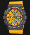 Casio G-Shock GA-110Y-9ADR 90s Sport Series Digital Analog Dial Yellow Resin Band-0
