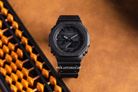 Casio G-Shock GA-2100-1A1DR CasiOak All Black Men Digital Analog Dial Black Resin Band-6
