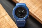 Casio G-Shock GA-2100-2ADR CasiOak Black Digital Analog Dial Blue Resin Band-4