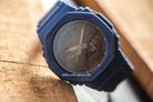 Casio G-Shock GA-2100-2ADR CasiOak Black Digital Analog Dial Blue Resin Band-6