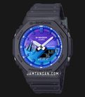 Casio G-Shock GA-2100FL-1ADR CasiOak Flame Inside Collection Digital Analog Dial Resin Band-0