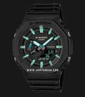 Casio G-Shock GA-2100RC-1ADR CasiOak Teal And Brown Series Black Dial Black Resin Band-0