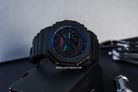 Casio G-Shock GA-2100VB-1ADR CasiOak Virtual Blue Digital Analog Dial Black Resin Band-3