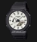 Casio G-Shock GA-2100WD-1ADR CasiOak Black And Briliant White Series White Dial Resin Band-0
