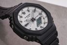 Casio G-Shock GA-2100WD-1ADR CasiOak Black And Briliant White Series White Dial Resin Band-6