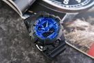 Casio G-Shock GA-700BP-1ADR Blue Paisley Digital Analog Striking Blue Dial Black Resin Band-6