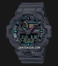 Casio G-Shock GA-700MF-1ADR Multi-Fluorescent Accents Series Digital Analog Dial Black Resin Band-0