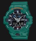 Casio G-Shock GA-700SC-3ADR Black Digital Analog Dial Green Resin Band-0