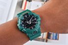 Casio G-Shock GA-700SC-3ADR Black Digital Analog Dial Green Resin Band-7