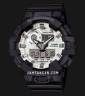 Casio G-Shock GA-700WD-1ADR Black And Briliant White Digital Analog Dial Black Resin Band-0