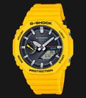 Casio G-Shock GA-B2100C-9ADR CasiOak Tough Solar Digital Analog Dial Yellow Resin Band-0