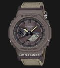 Casio G-Shock GA-B2100CT-5ADR CasiOak Coexist Collection Digital Analog Dial Khaki Gray Cloth Band-0