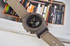 Casio G-Shock GA-B2100CT-5ADR CasiOak Coexist Collection Digital Analog Dial Khaki Gray Cloth Band-7