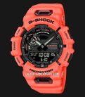 Casio G-shock G-Squad GBA-900-4ADR Black Digital Analog Dial Red Resin Band-0